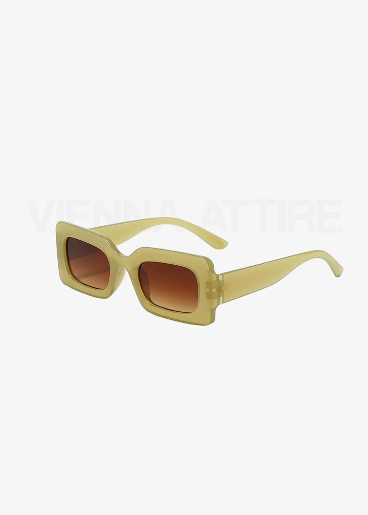 Lea Noir - Geometrische Statement-Sonnenbrille