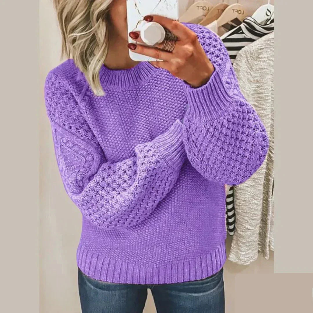 Emma - Pullover mit strukturierten Ärmeln