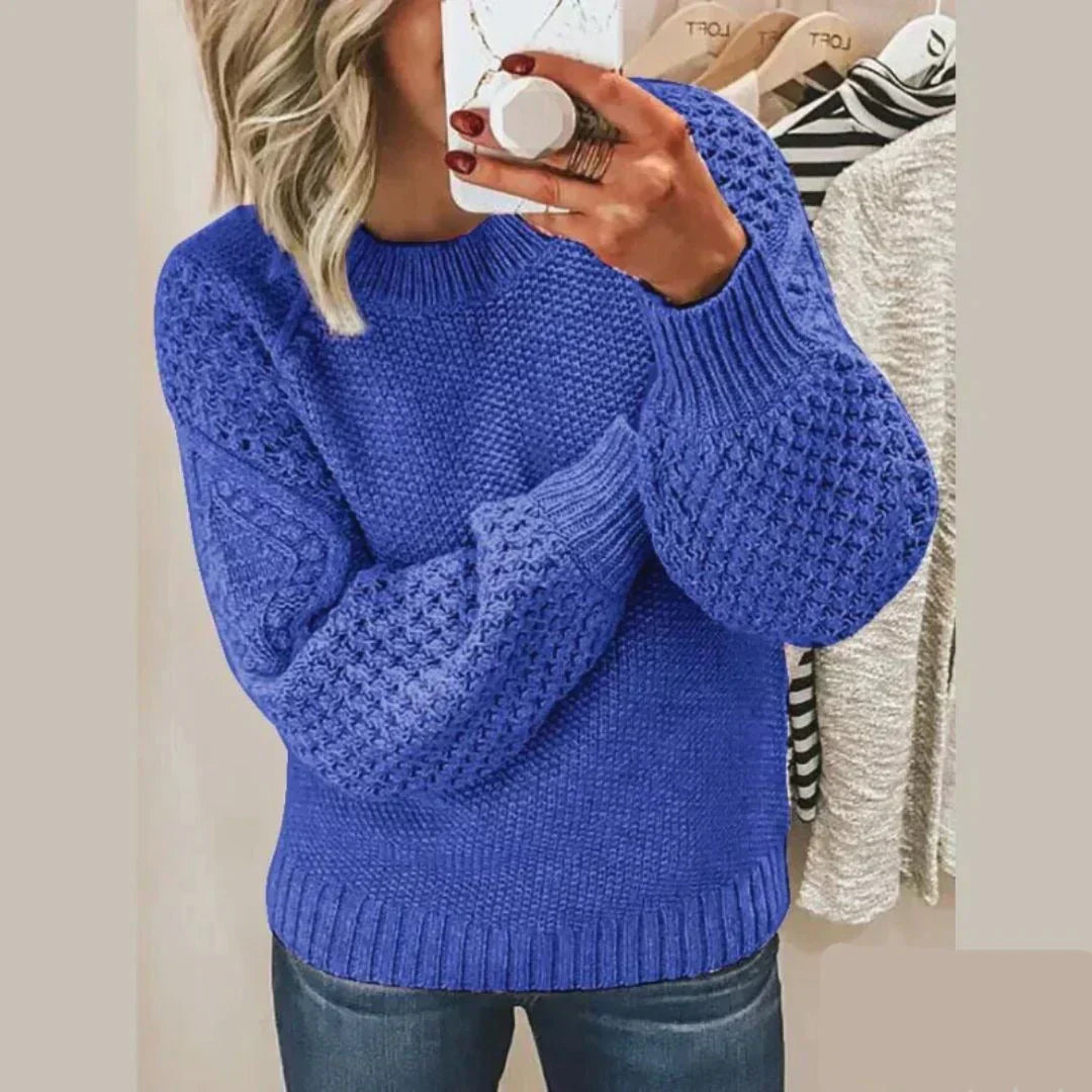 Emma - Pullover mit strukturierten Ärmeln