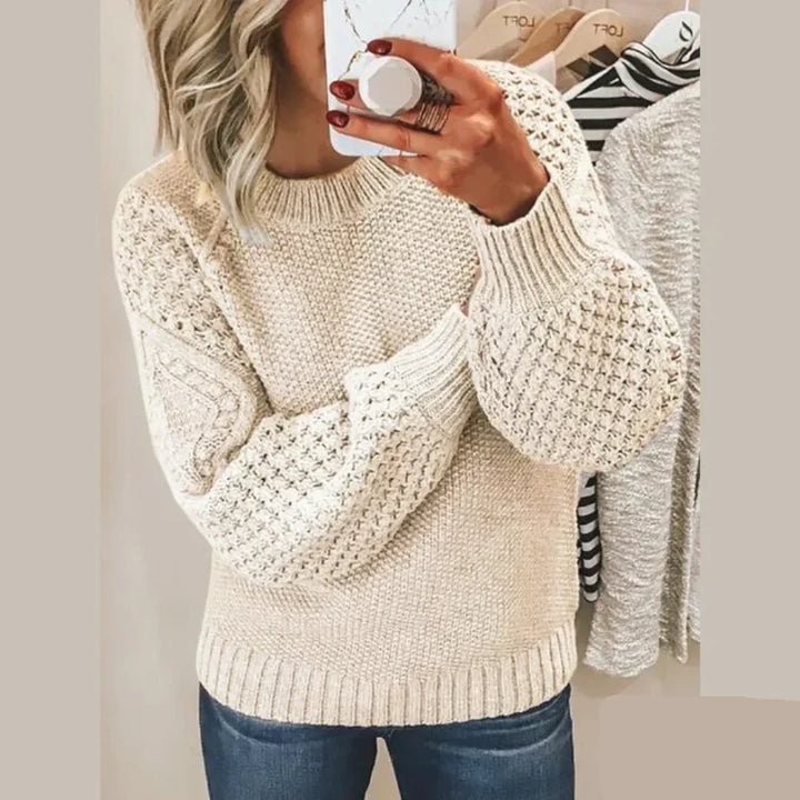 Emma - Pullover mit strukturierten Ärmeln