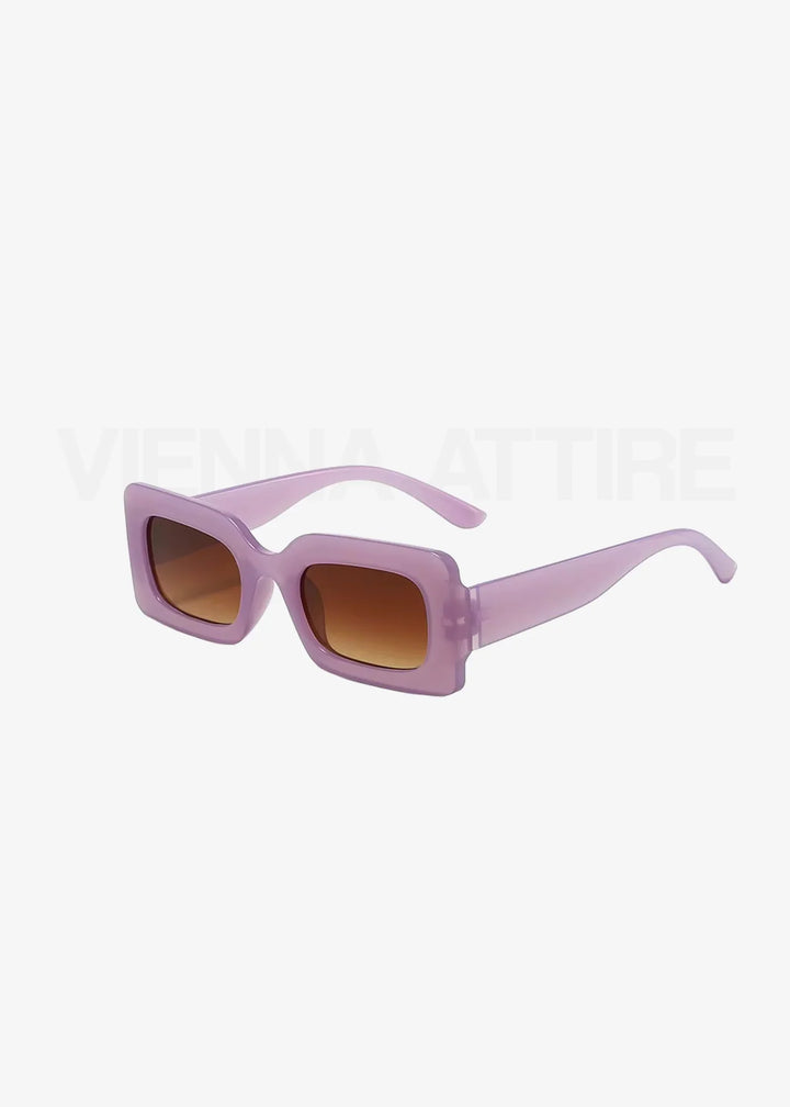 Lea Noir - Geometrische Statement-Sonnenbrille