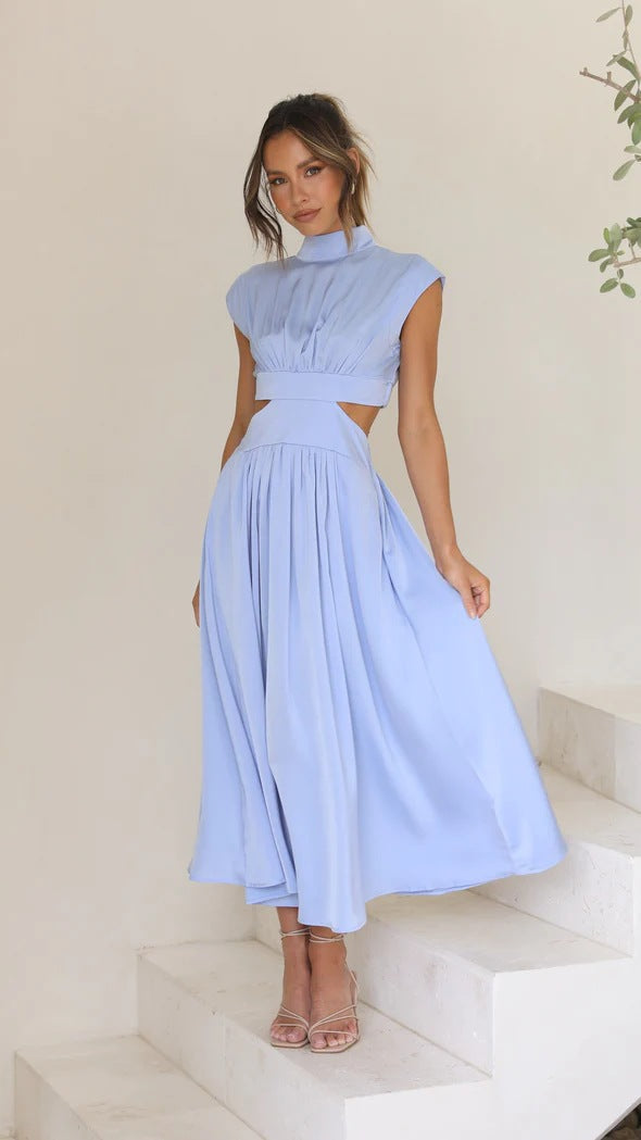 Quincy - Midikleid mit Ausschnitt und Taschen