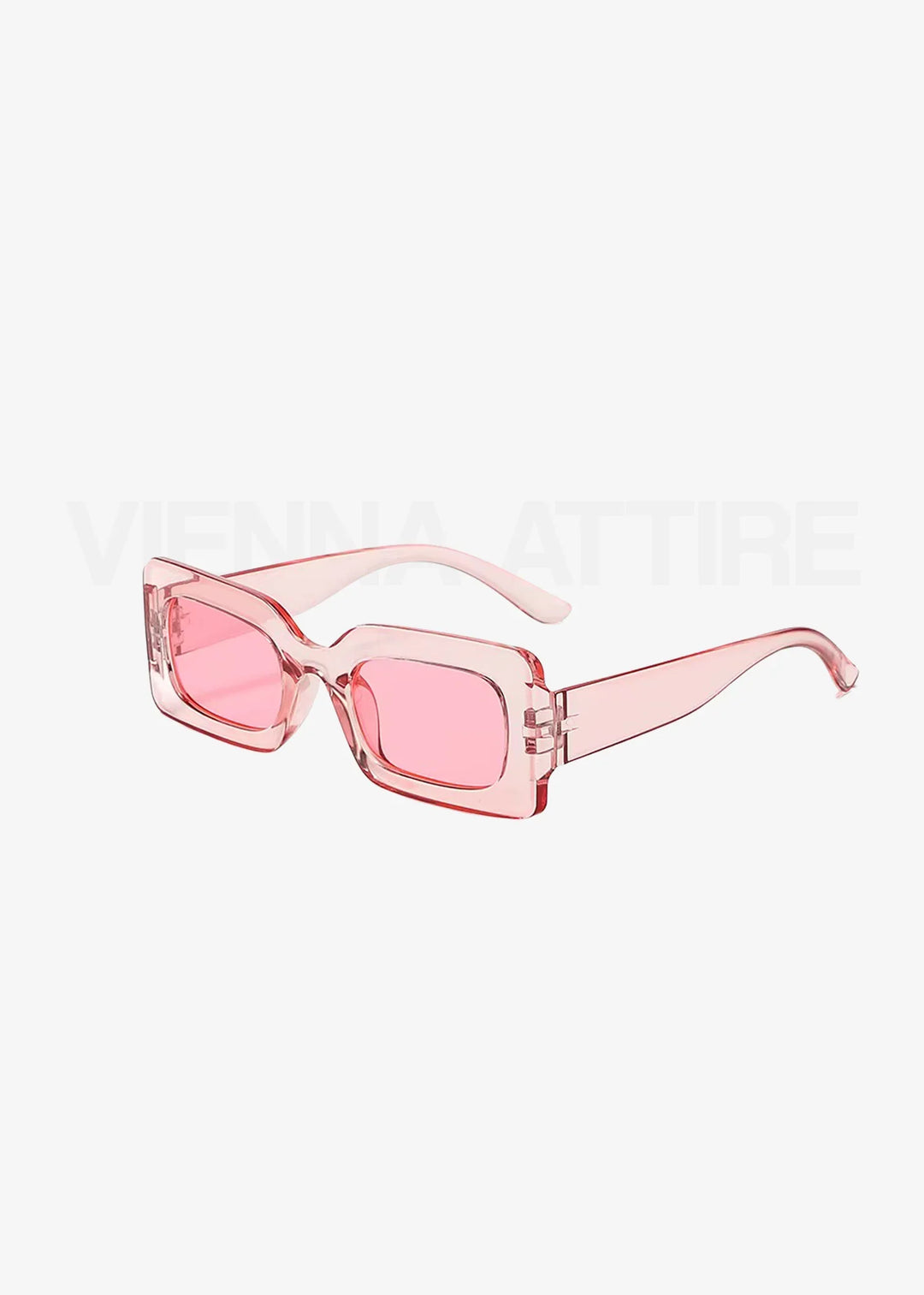 Lea Noir - Geometrische Statement-Sonnenbrille Transparent