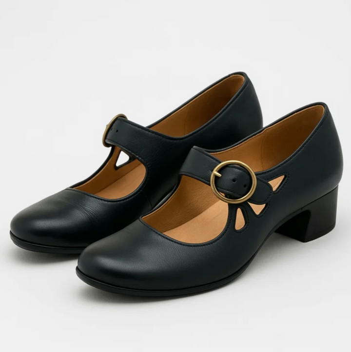 Jane - Ledersandalen mit Schliessung
