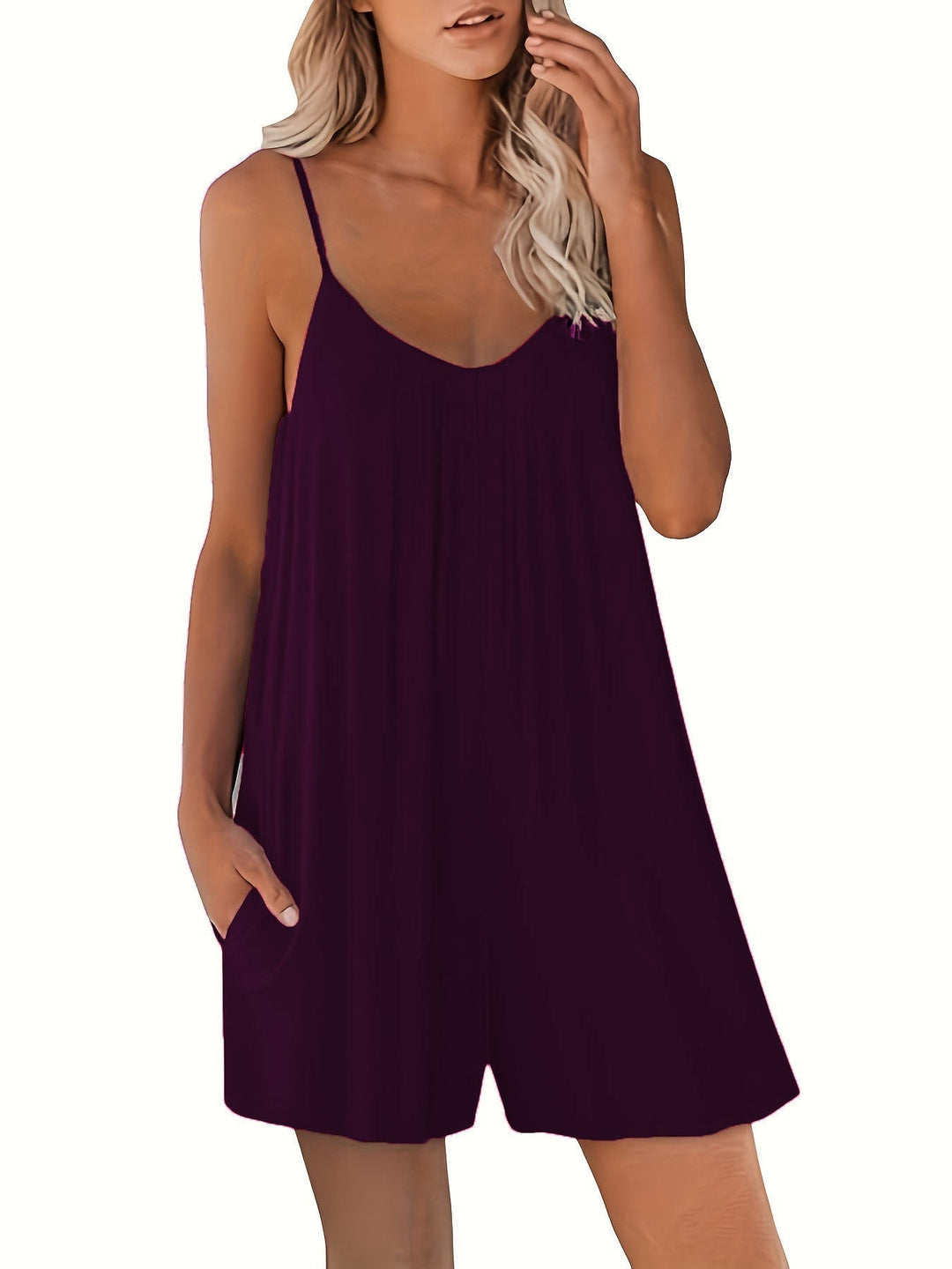 Ailsa - Casual Spaghetti Strap Romper