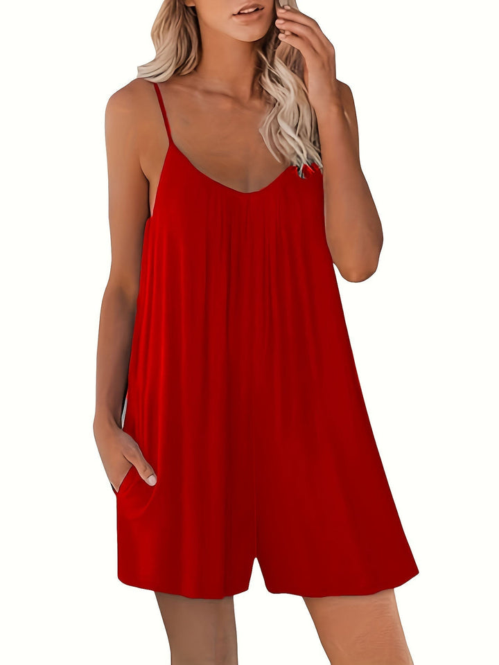Ailsa - Casual Spaghetti Strap Romper