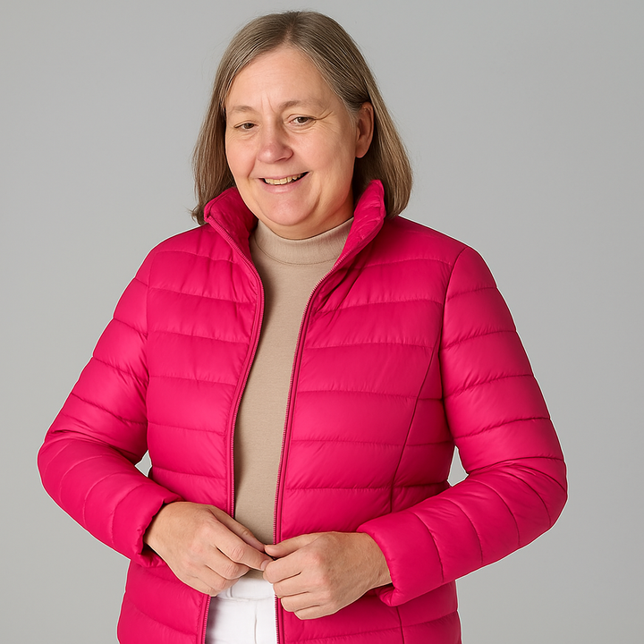 Felino - Chaqueta con plumas de pato blancas