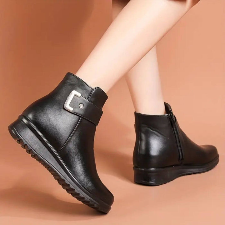 Klasina - Botas de invierno antideslizantes con interior forrado