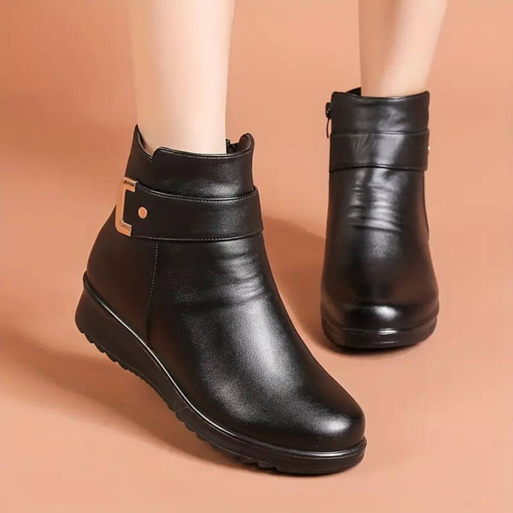 Klasina - Botas de invierno antideslizantes con interior forrado