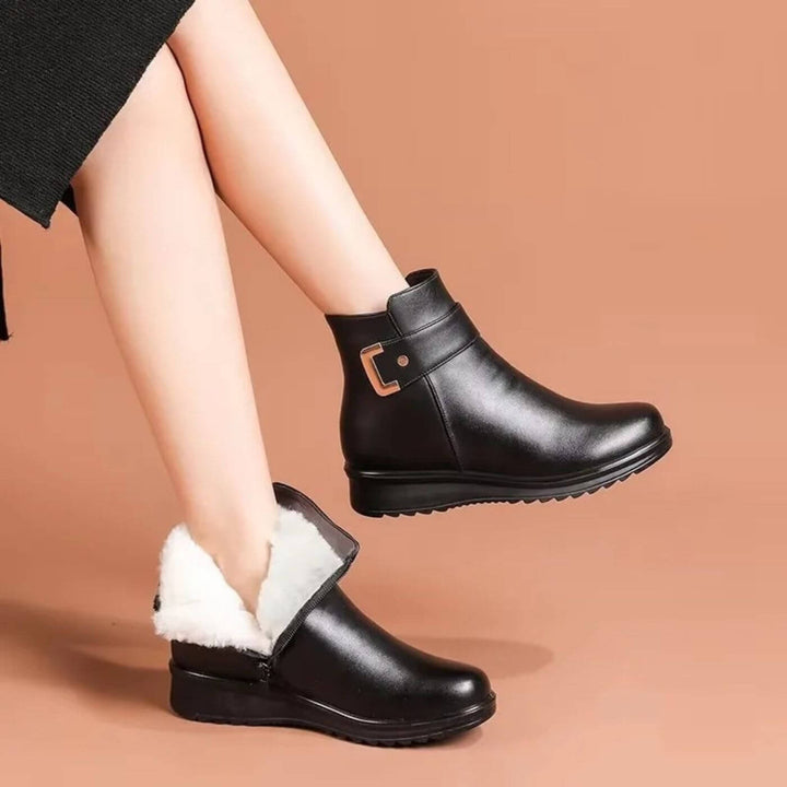 Klasina - Botas de invierno antideslizantes con interior forrado