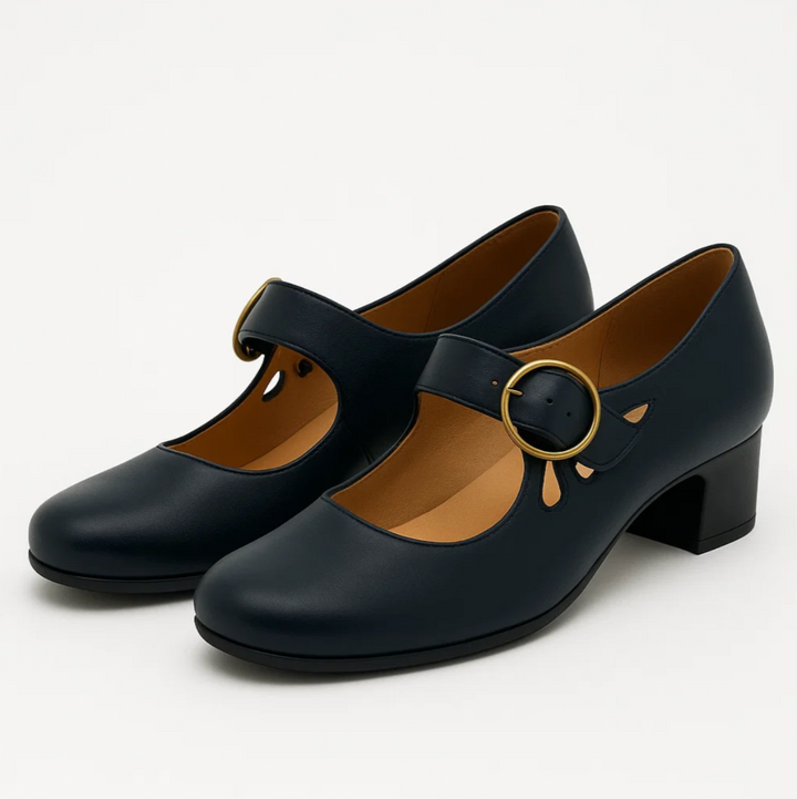 Jane - Sandalias de piel con cierre