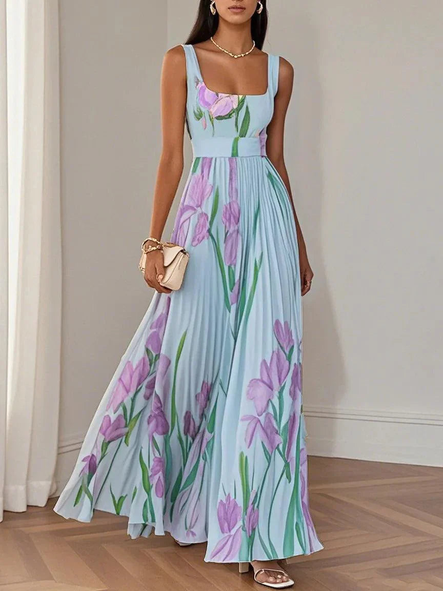 Liviana - Maxi Vestido Plisado