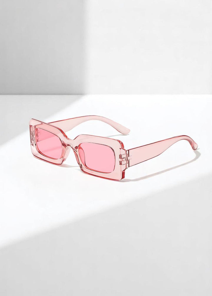 Lea Noir - Gafas de sol geométricas transparentes