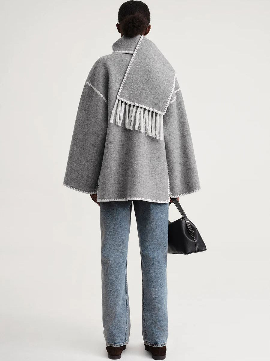 Evalina - Veste à foulard pour femme