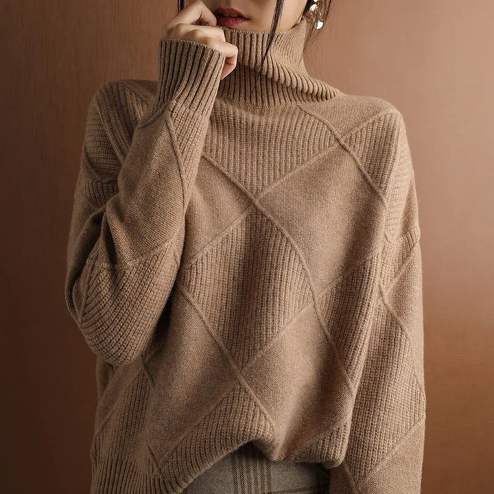 Chloé - Pull à col roulé en diamant