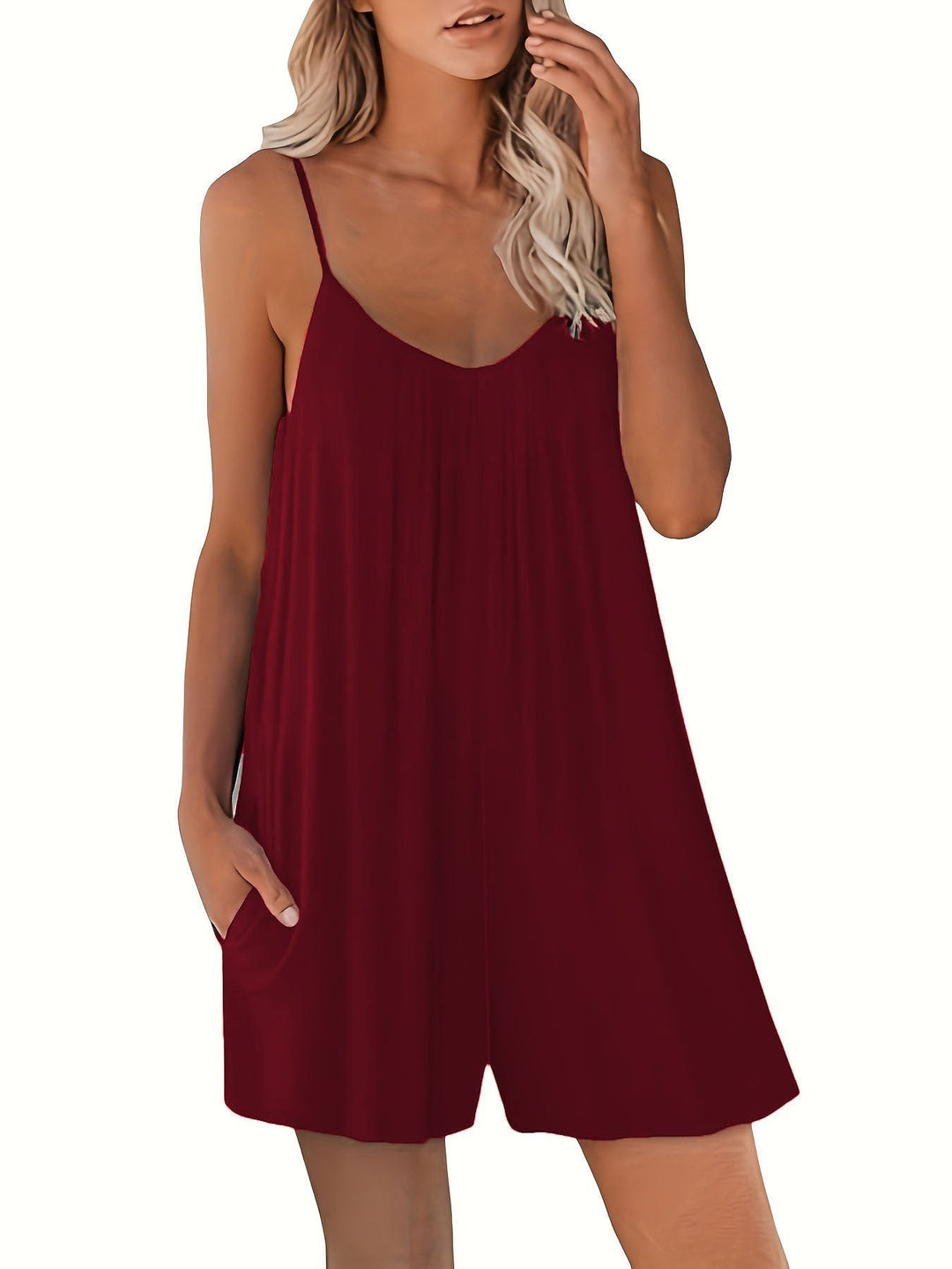 Ailsa - Robe à bretelles spaghetti décontractée
