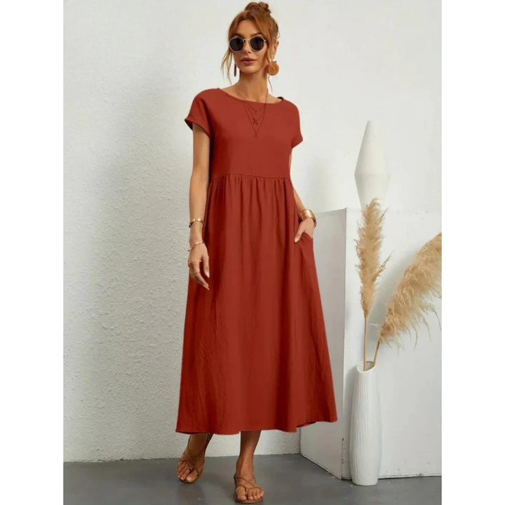 Amelia - Robe en coton aéré