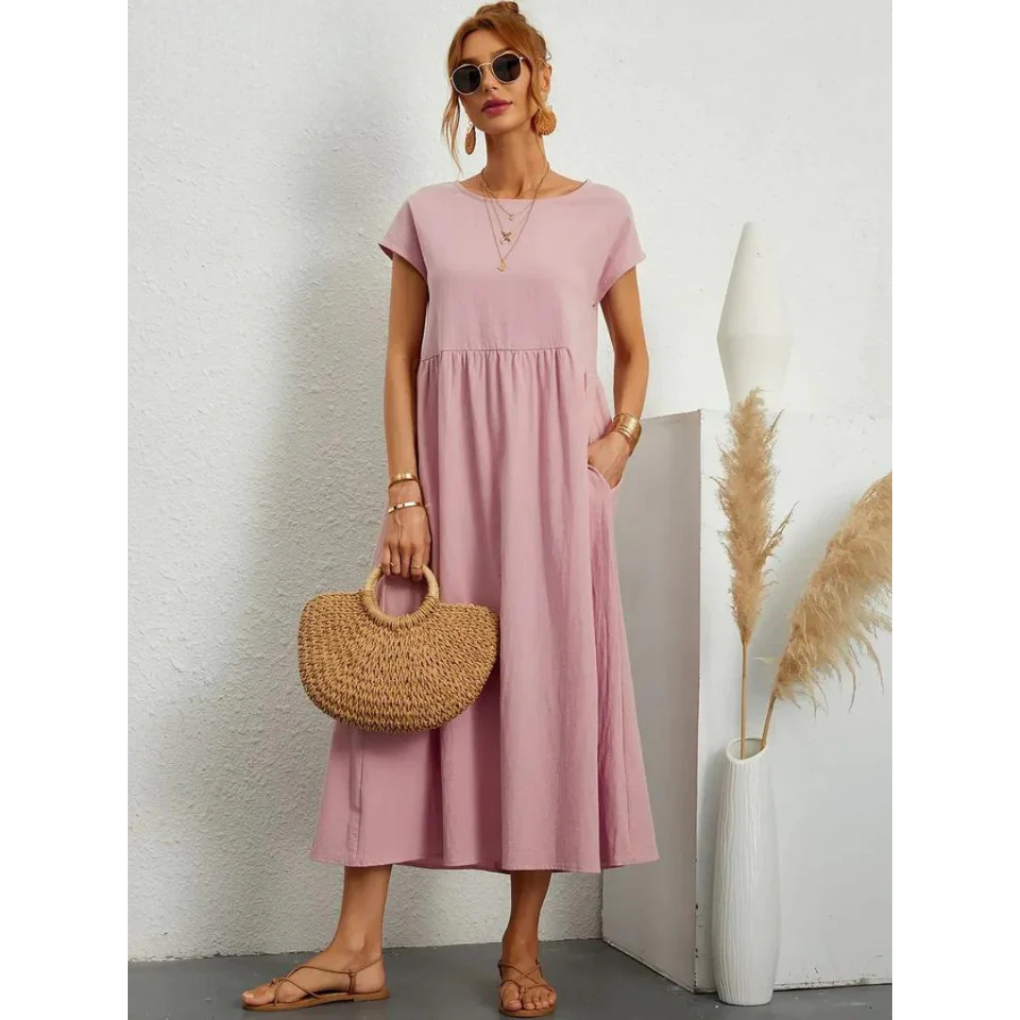 Amelia - Robe en coton aéré