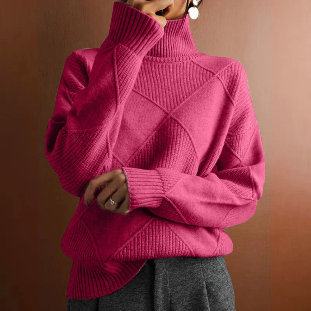 Chloé - Pull à col roulé en diamant