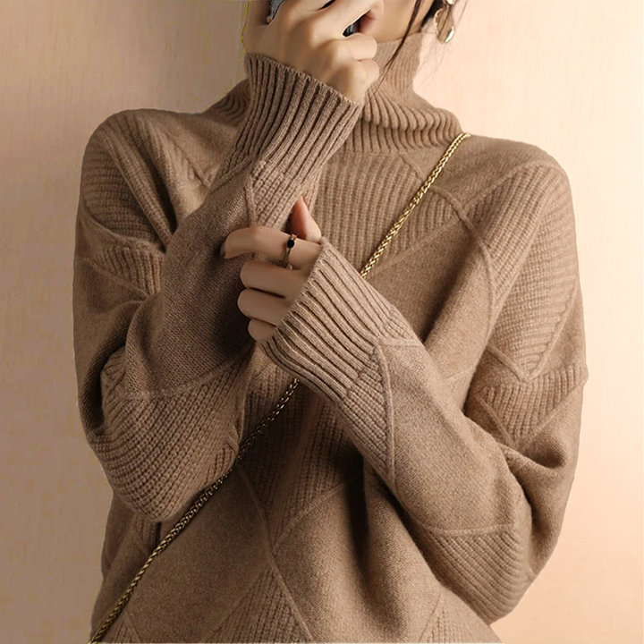 Chloé - Pull à col roulé en diamant