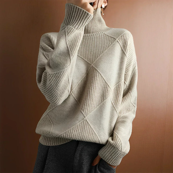 Chloé - Pull à col roulé en diamant