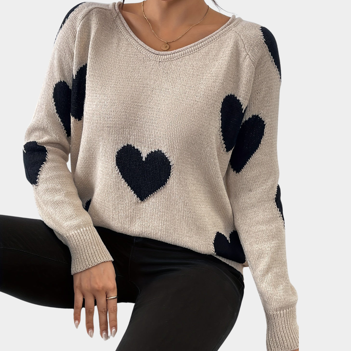 Leonie - Maglione con motivo a cuore