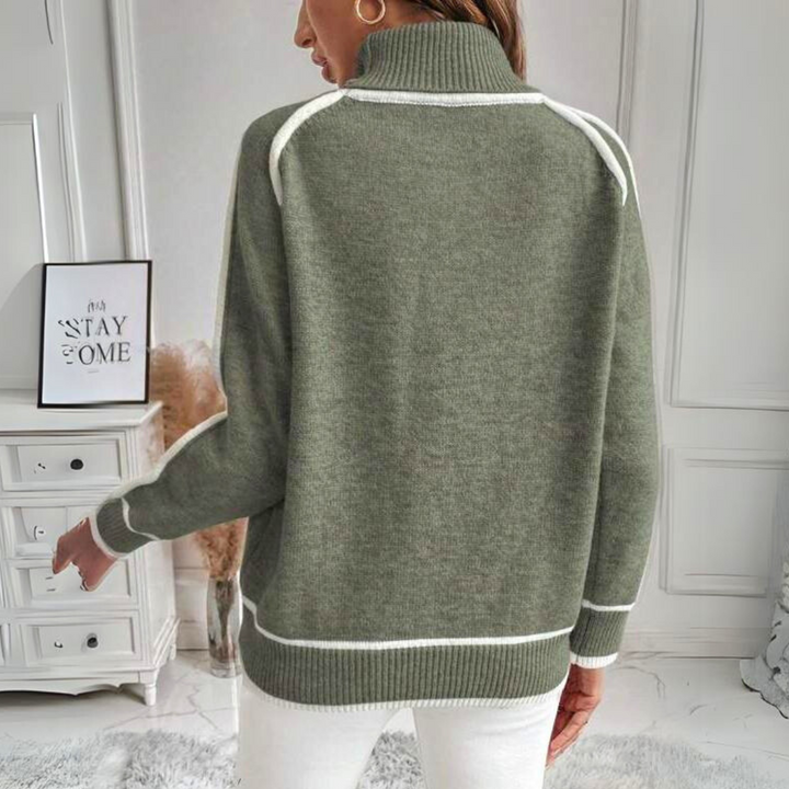 Isa - Pullover con finiture a contrasto