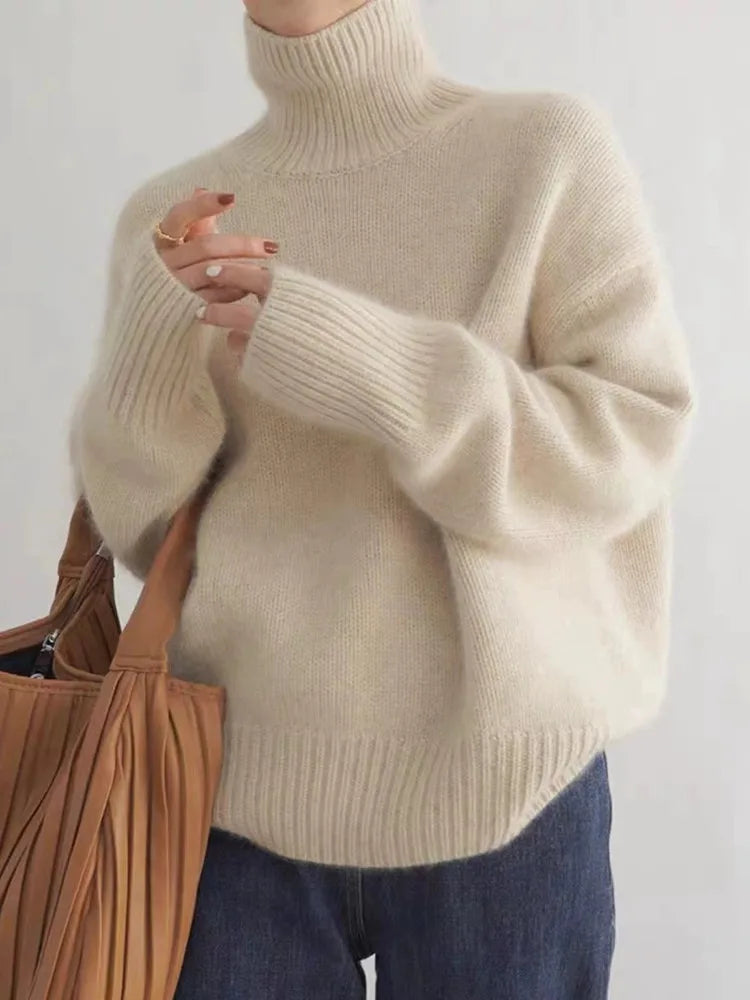Isabella - Maglione in cashmere a collo alto
