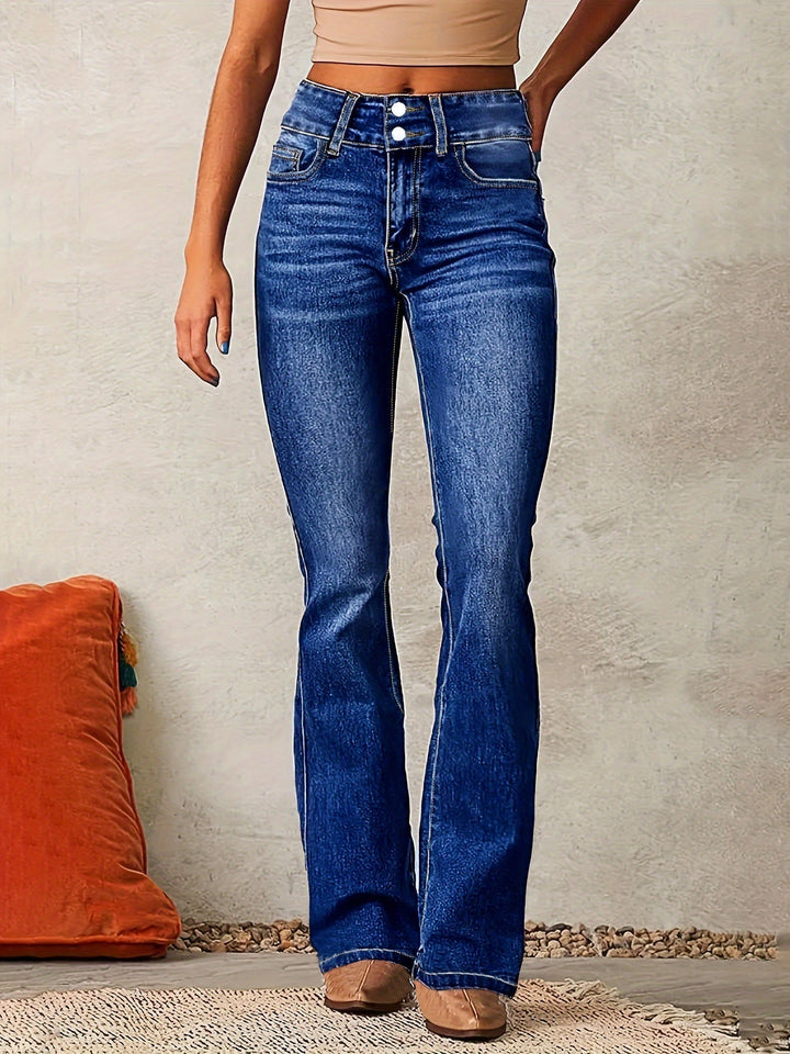 Marylène - Jeans svasati a vita alta di tendenza