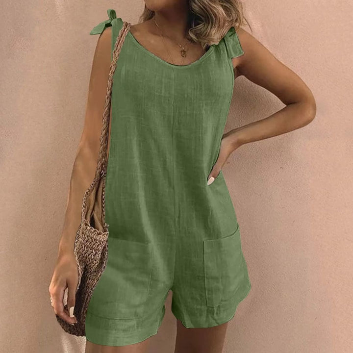 Jannis - Losse zomerjumpsuit met stropdassen