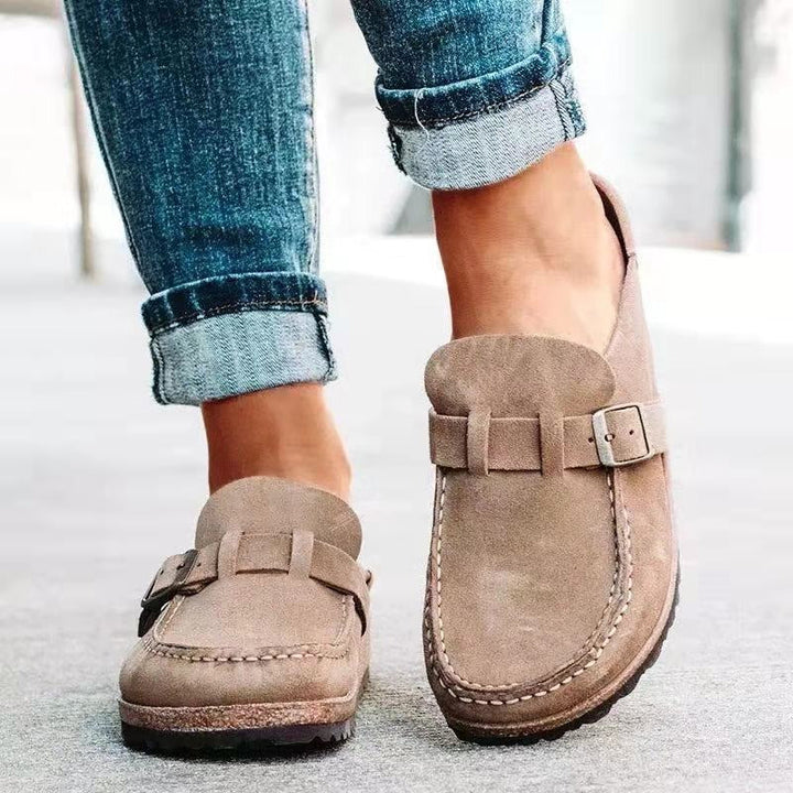 Roswita - Comfortabele pantoffels met gespdetail