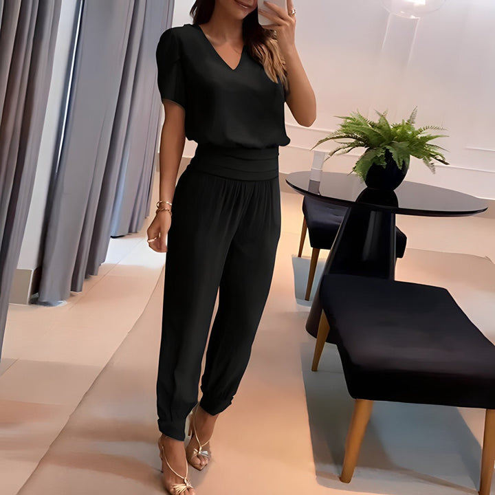Jelly - Conjunto de blusa e calça para mulher
